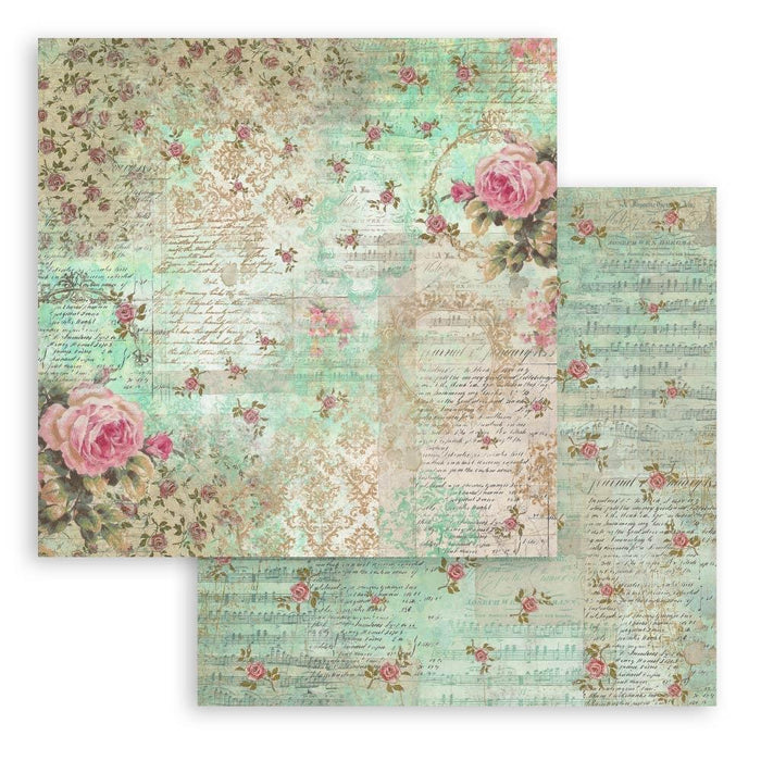 Stamperia - Double-Sided Paper Pad 8"X8" - 10/Pkg - Precious, 10 Designs/1 Each. All you need for scrapbooking! This package contains ten 8x8 inch sheets of double-sided paper, each in different designs. Acid free. Available at Embellish Away located in Bowmanville Ontario Canada.