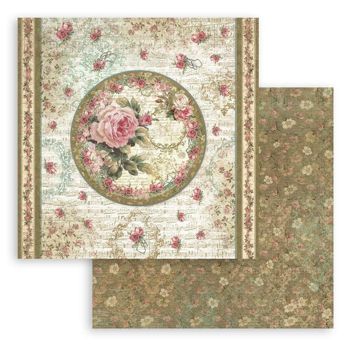 Stamperia - Double-Sided Paper Pad 8"X8" - 10/Pkg - Precious, 10 Designs/1 Each. All you need for scrapbooking! This package contains ten 8x8 inch sheets of double-sided paper, each in different designs. Acid free. Available at Embellish Away located in Bowmanville Ontario Canada.