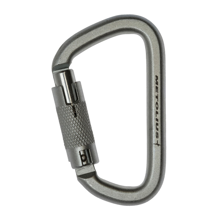 Steel Locking Carabiner - Autolock, Metolius logo side