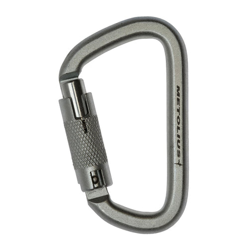 Steel Locking Carabiner - Autolock, Metolius logo side