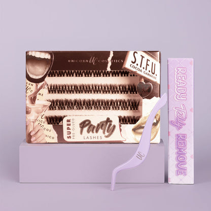 S.T.F.U. Cocoa Ganache Super Pre-Glued Lash Starter Kit - Unicorn Cosmetics