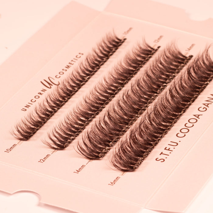 S.T.F.U. in Cocoa Ganche Super Pre-Glued Lashes - Unicorn Cosmetics