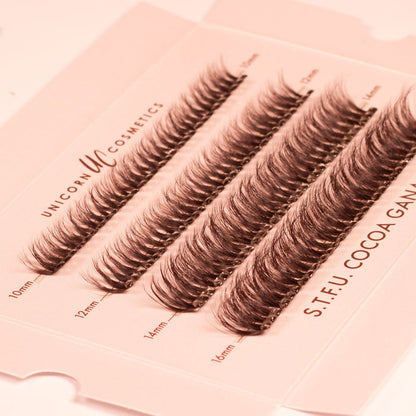 S.T.F.U. in Cocoa Ganche Super Pre-Glued Lashes - Unicorn Cosmetics