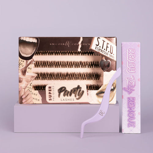 S.T.F.U. Espresso Swirl Super Pre-Glued Lash Starter Kit - Unicorn Cosmetics