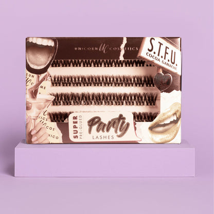 S.T.F.U. in Cocoa Ganche Super Pre-Glued Lashes - Unicorn Cosmetics
