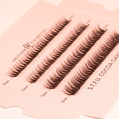 S.T.F.U. in Cocoa Ganche Super Pre-Glued Lashes - Unicorn Cosmetics