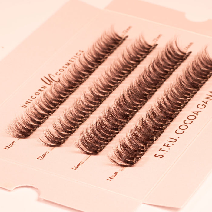 S.T.F.U. in Cocoa Ganche Super Pre-Glued Lashes - Unicorn Cosmetics