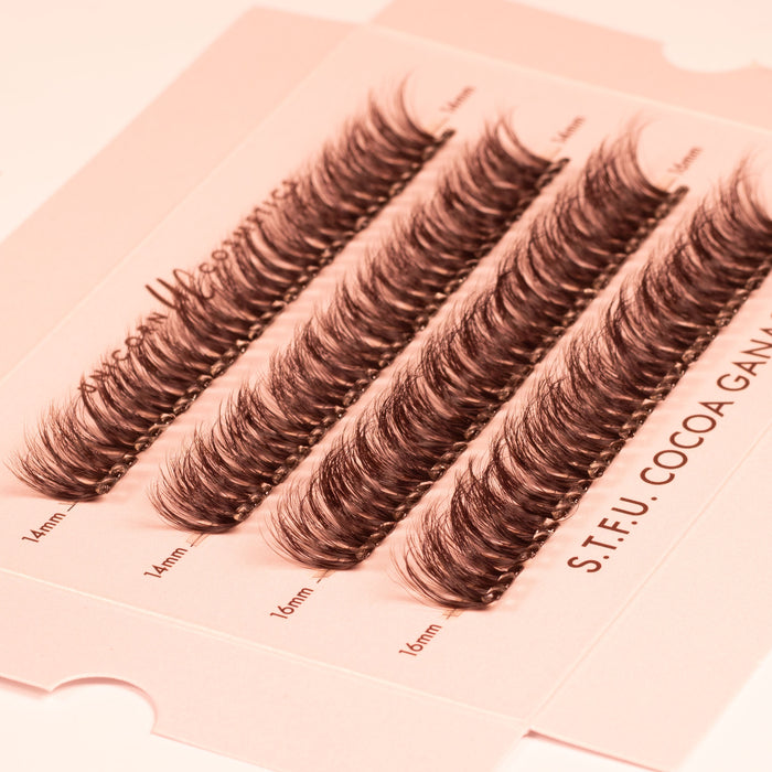 S.T.F.U. in Cocoa Ganche Super Pre-Glued Lashes - Unicorn Cosmetics