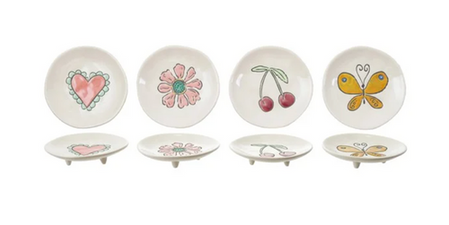 Stoneware Footed Plate