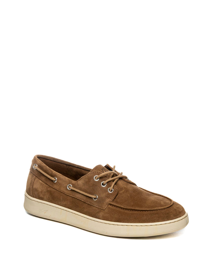 FRAU Stringata barca camoscio toffee 24B7 SUEDE-TOFFE