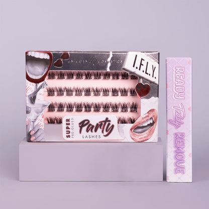 I.F.L.Y. Super Pre-Glued Party Lashes + Remover Duo - Unicorn Cosmetics