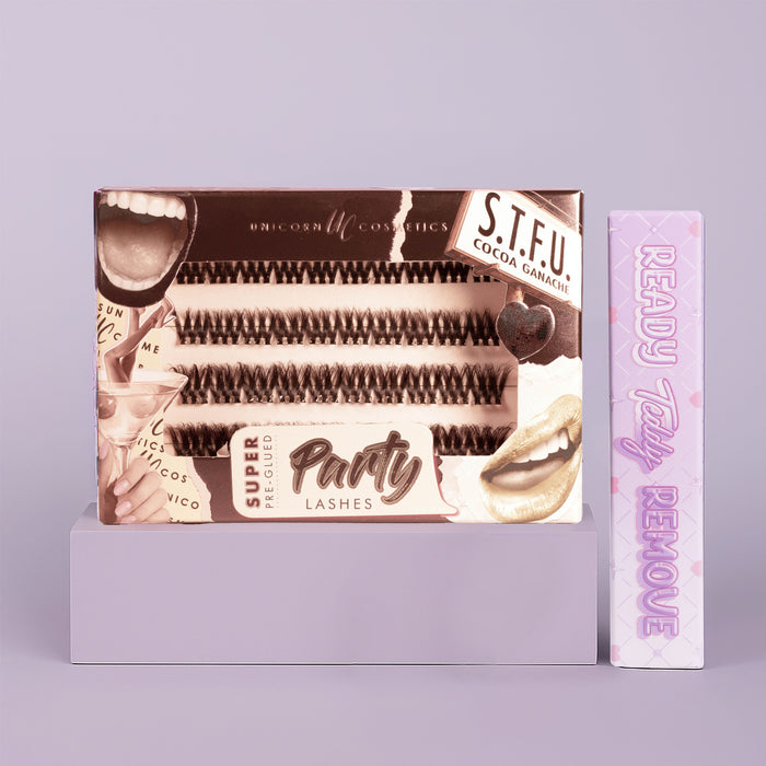 Super Pre-Glued Lashes + Remover Duo - Unicorn Cosmetics