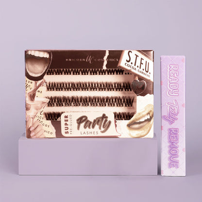 Super Pre-Glued Lashes + Remover Duo - Unicorn Cosmetics