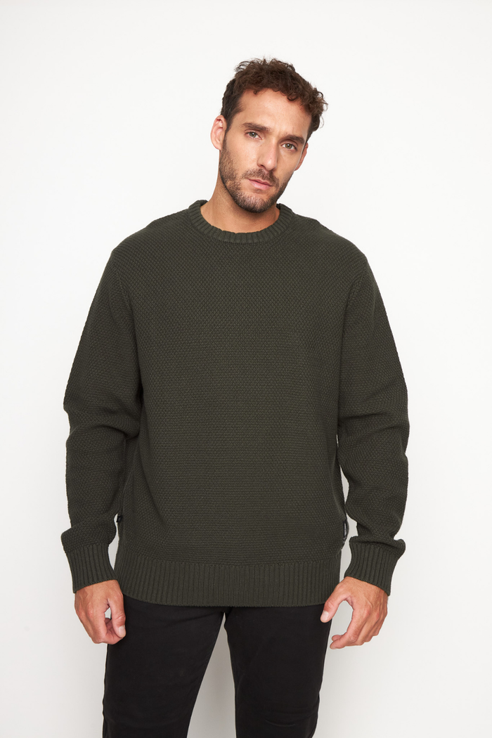 Sweater Etore Orgánico Verde Hombre