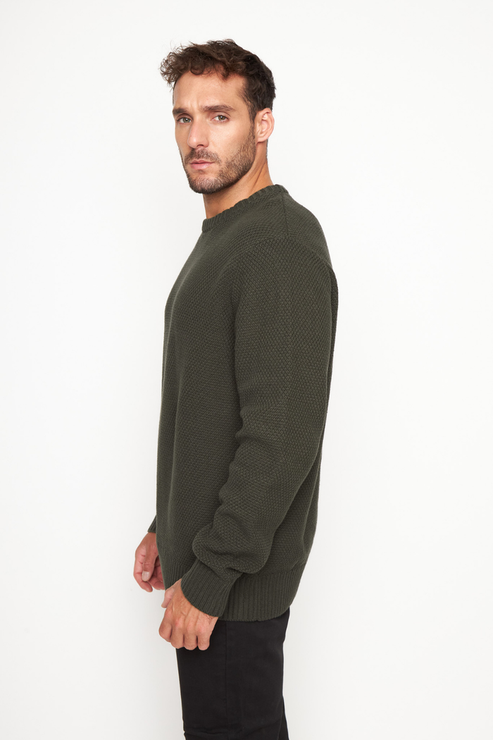 Sweater Etore Orgánico Verde Hombre