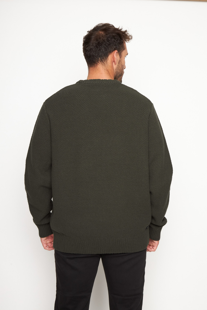 Sweater Etore Orgánico Verde Hombre