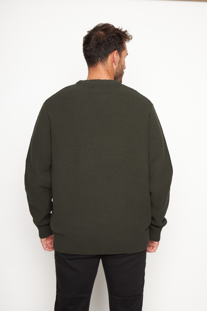 Sweater Etore Orgánico Verde Hombre