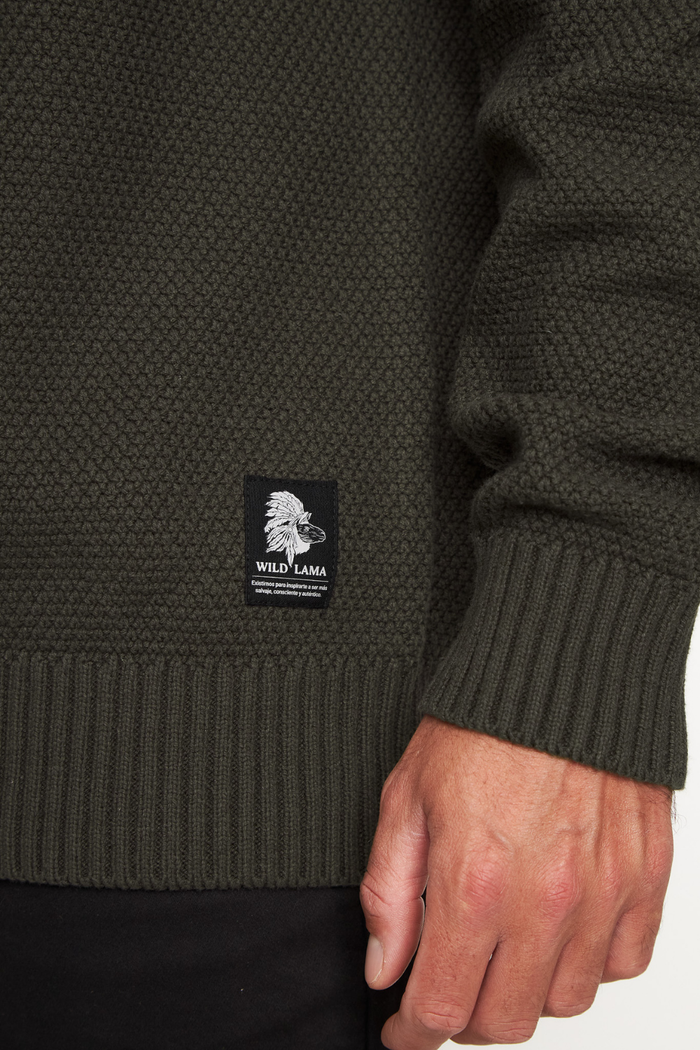Sweater Etore Orgánico Verde Hombre