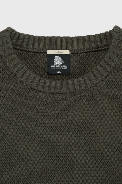 Sweater Etore Orgánico Verde Hombre