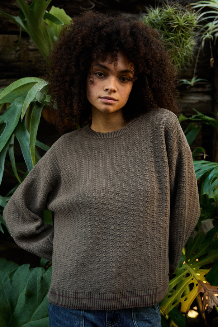 Sweater Noa Orgánico Café Mujer