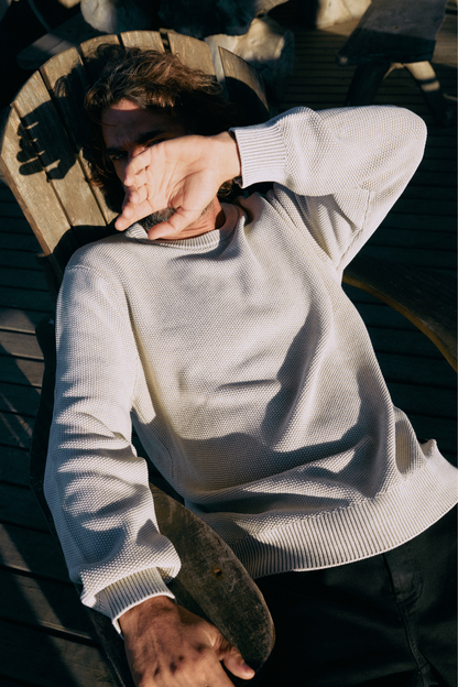 Sweater Toru Orgánico Beige Hombre