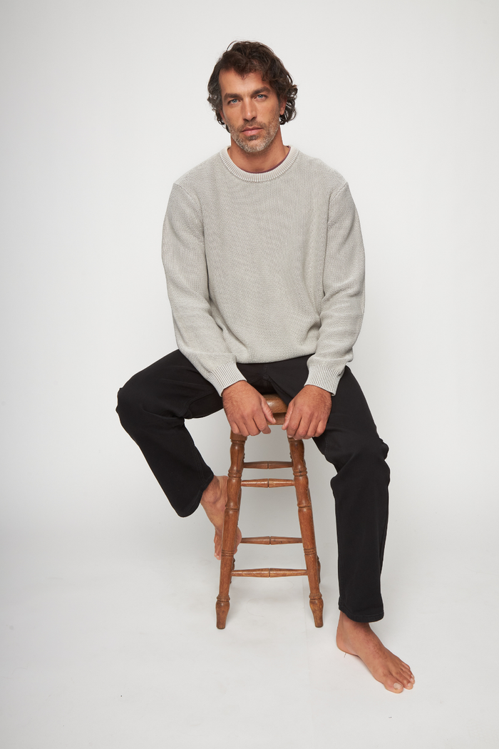 Sweater Toru Orgánico Beige Hombre