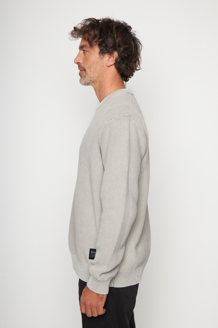 Sweater Toru Orgánico Beige Hombre