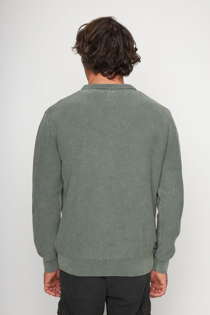 Sweater Toru Orgánico Petróleo Hombre