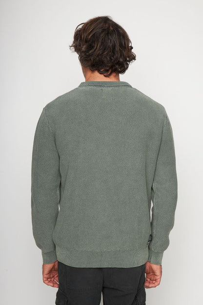 Sweater Toru Orgánico Petróleo Hombre