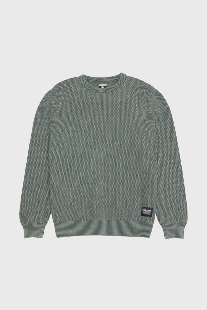 Sweater Toru Orgánico Petróleo Hombre
