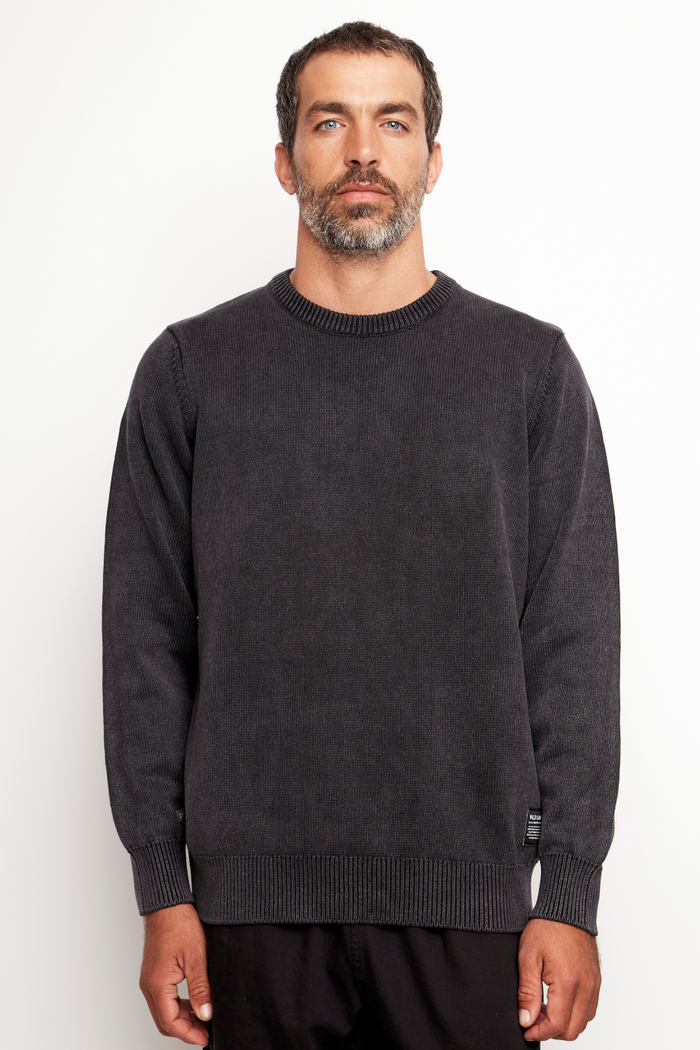 Sweater Tros Orgánico Negro Hombre