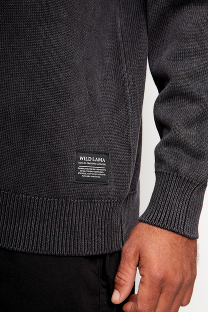 Sweater Tros Orgánico Negro Hombre