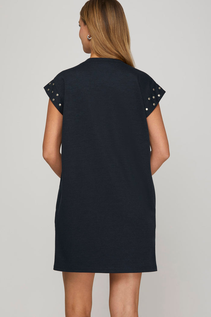 The Navy Shift Dress