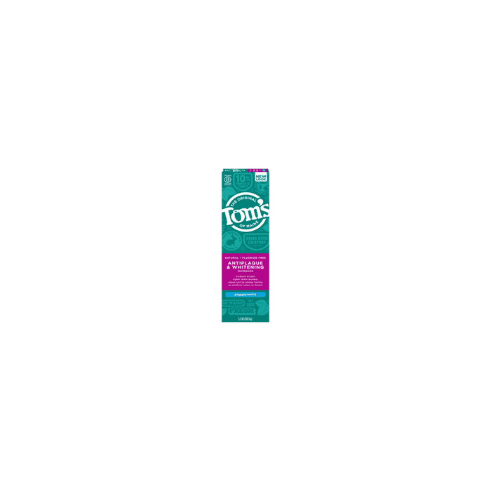 THE ORIGINAL TOM’S of Maine Natural Antiplaque & Whitening Fluoride-Free Peppermint Toothpaste
