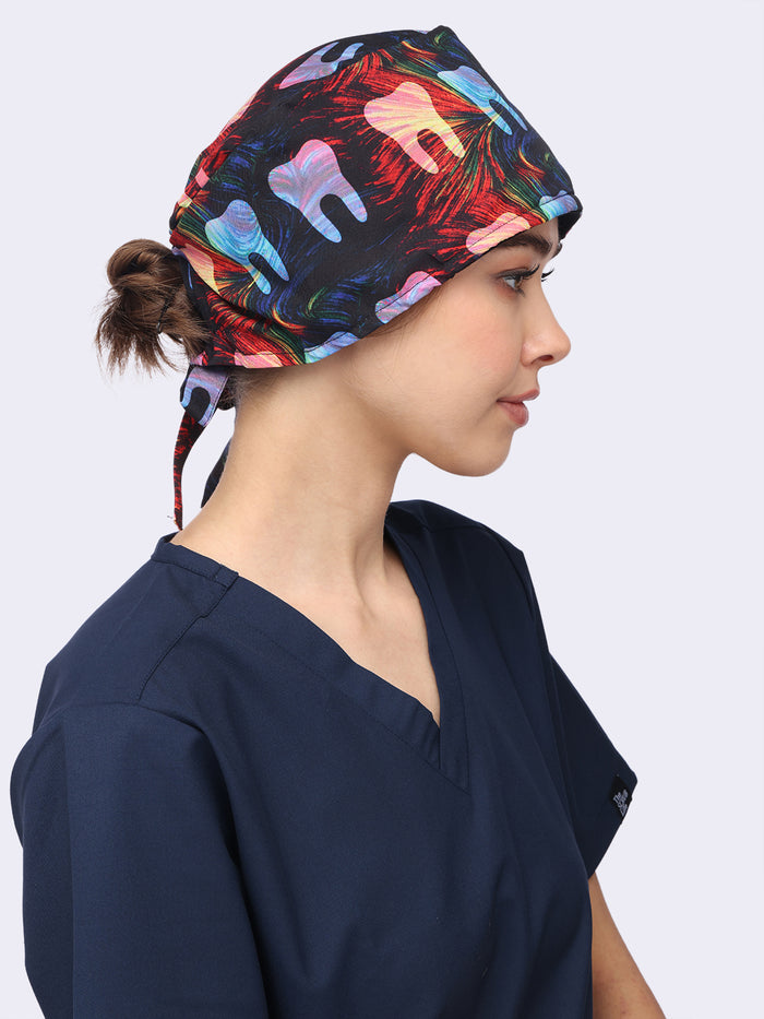 Tooth Multi Background Unisex Cap 027