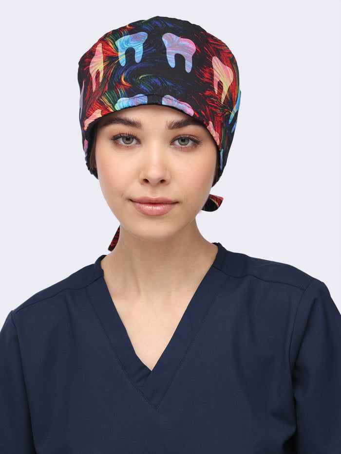 Tooth Multi Background Unisex Cap 027