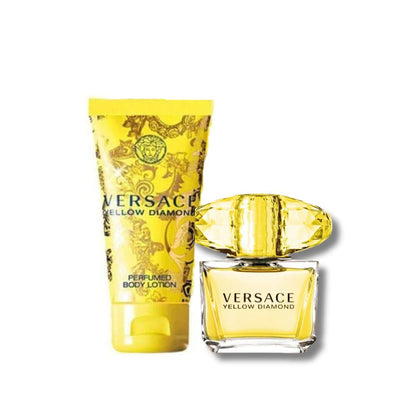 Travel Set :Versace Yellow Diamond EDT 90ml + Body lotion 100ml -LIMITED EDITION