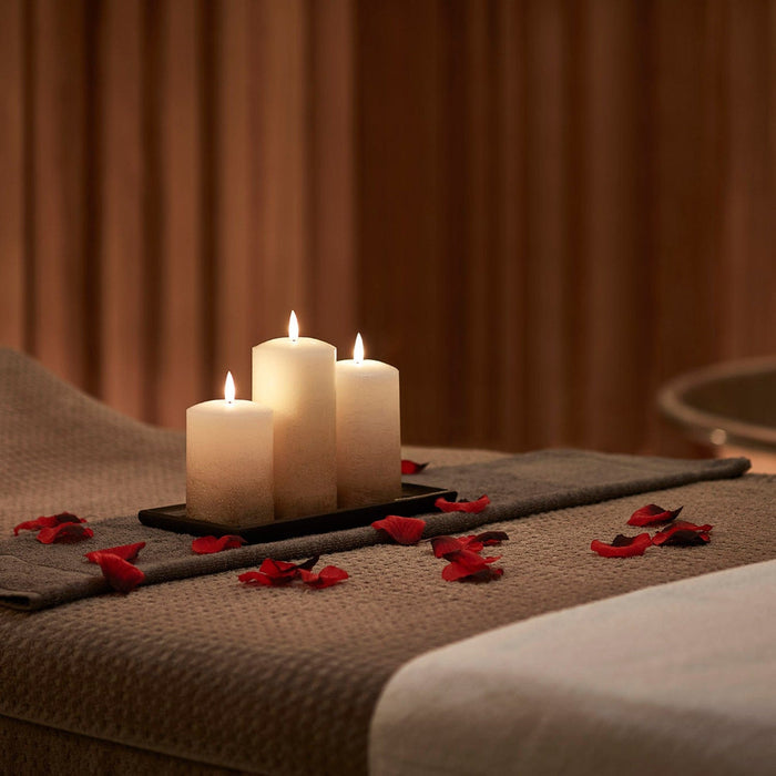TruGlow® Bronze Ombre LED Pillar Candle Trio