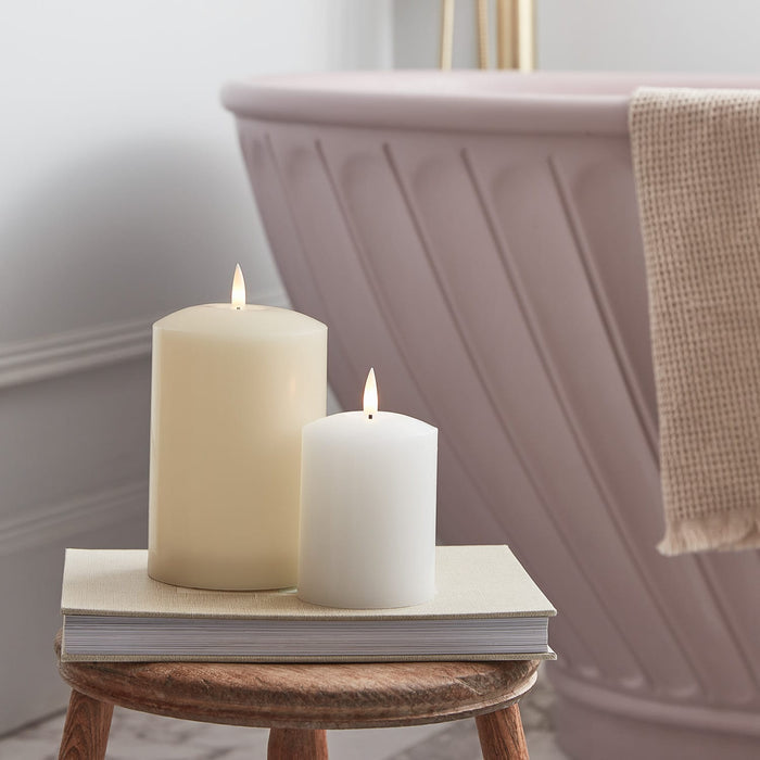 TruGlow® Ivory LED Chapel Candle 15cm With Remote Control