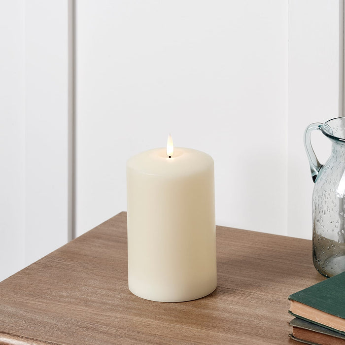 TruGlow® Ivory LED Chapel Candle 15cm With Remote Control