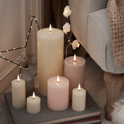 TruGlow® Ivory LED Chapel Candle 30cm With Remote Control