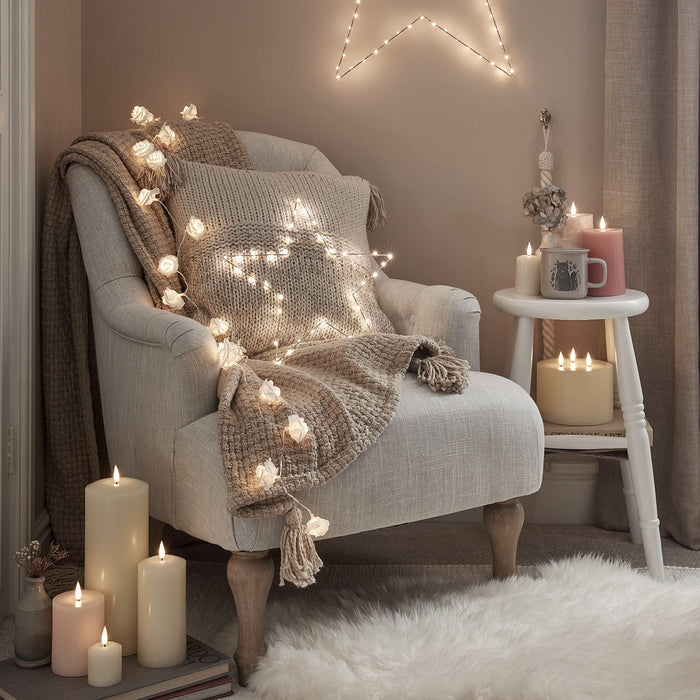 TruGlow® Ivory LED Chapel Candle 30cm With Remote Control