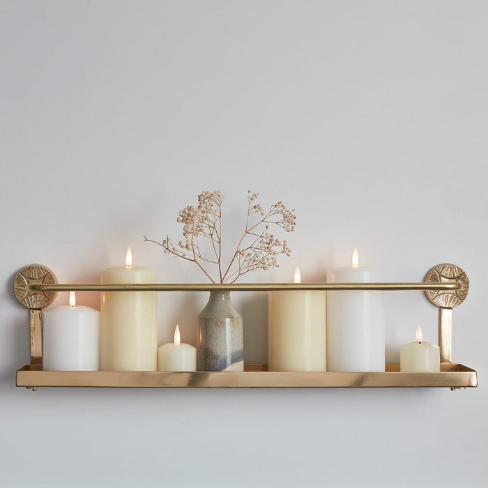 TruGlow® Ivory LED Pillar Candle 12cm With Remote Control