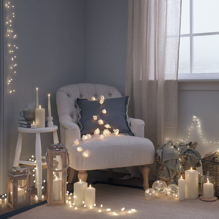 TruGlow® Ivory LED Slim Pillar Candle Trio With Remote Control
