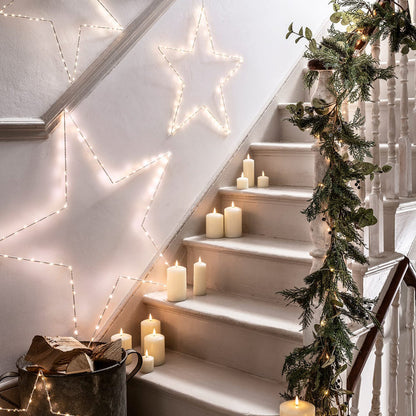 TruGlow® Ivory LED Slim Pillar Candle Trio With Remote Control