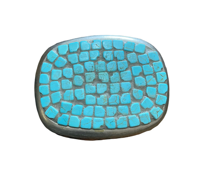 Turquoise buckle belt
