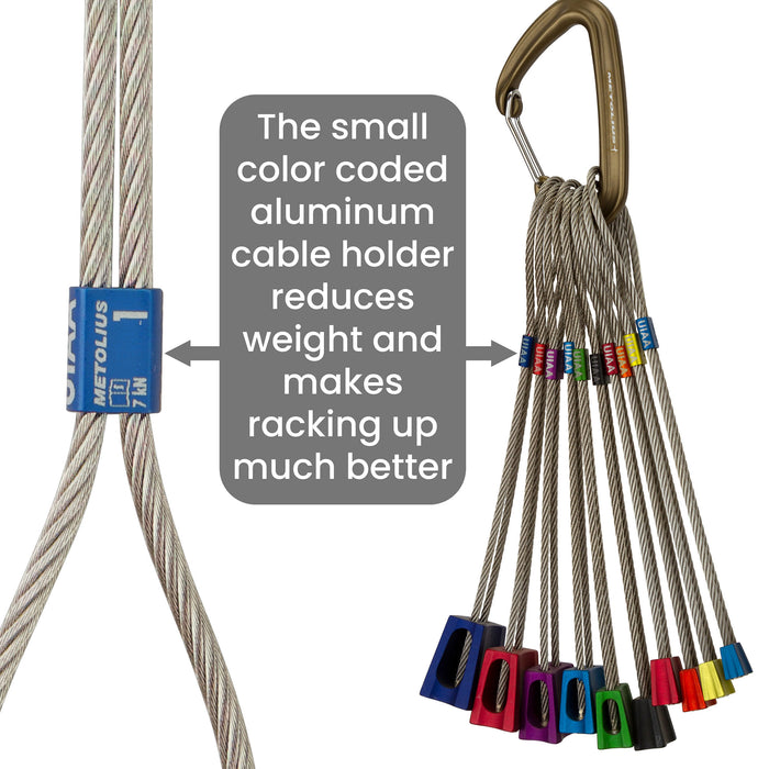 Color coded cable holder