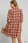 Umgee Favorite Plaid Mini Dress