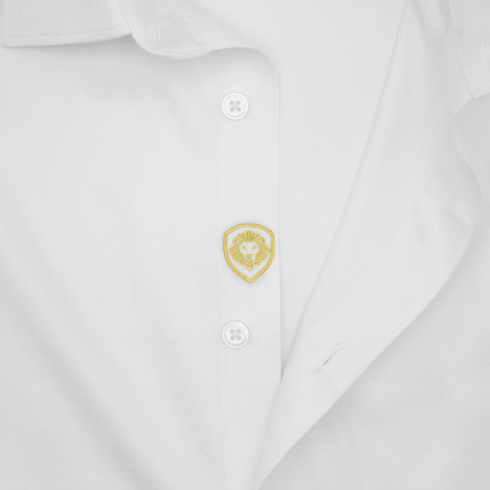 Valuetainment Men's Solid White Tencel Long Sleeve Button Down Shirt (Classic Fit)