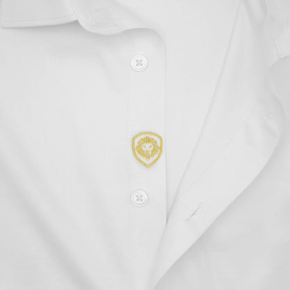 Valuetainment Men's Solid White Tencel Long Sleeve Button Down Shirt (Classic Fit)
